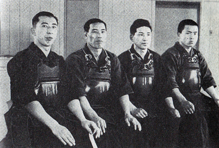 The semi finalists of the prefectural competition. From left-right: Noma (Tokyo), Sejima (Kanagawa), Ogasawara (Aimori), Fujimoto (Kagawa)